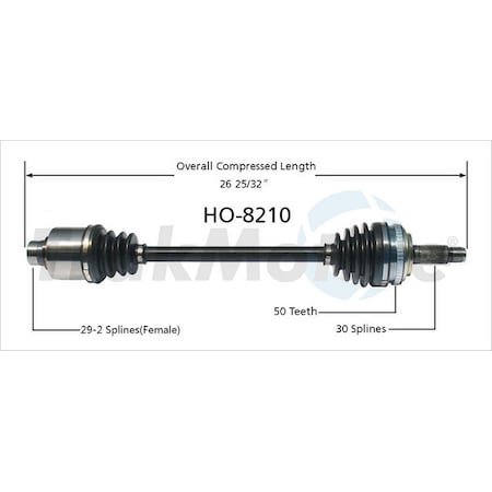 Surtrack Axle Cv Axle Shaft, Ho-8210 HO-8210